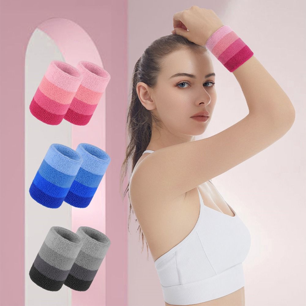 Wristband Pair Sweat - 2 piezas/par de muñequeras deportivas de