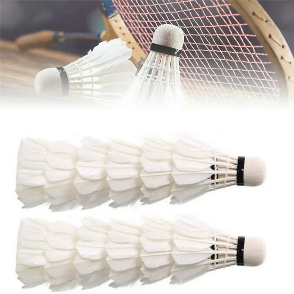 Badminton League - 3/6/12PC Volantes de bádminton profesionales blancos