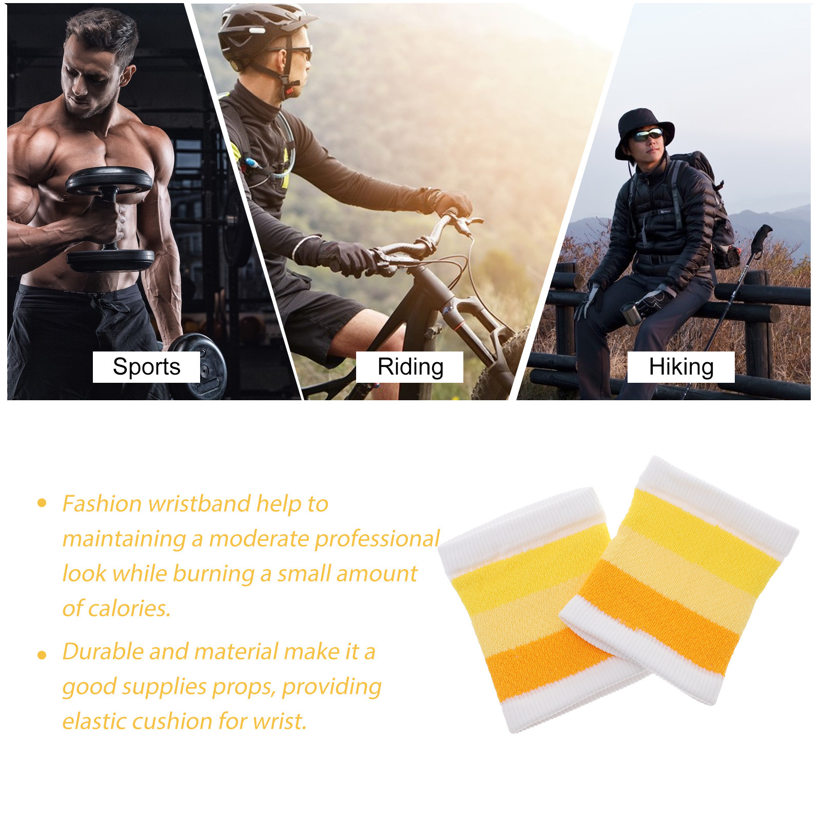 Par de muñequeras deportivas a - Wristband Pair Sweat reseña y precio