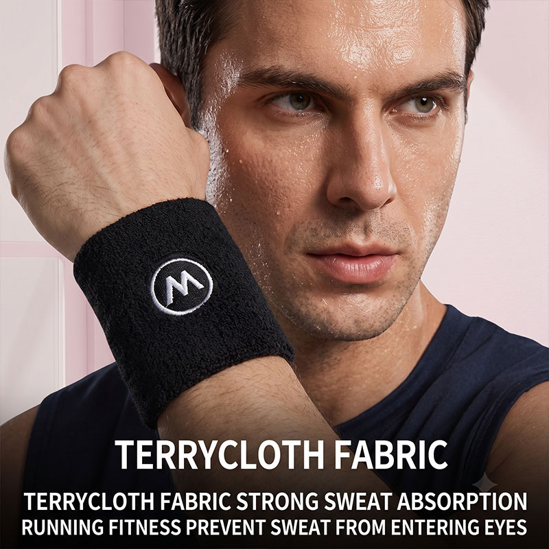 1 par de muñequeras deportivas - Wristband Pair Sweat reseña y precio